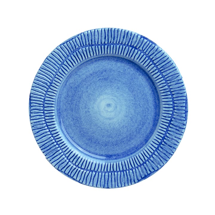 Stripes plate Ø21 cm, Light blue Mateus