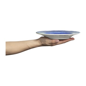 Stripes plate Ø21 cm - Light blue - Mateus