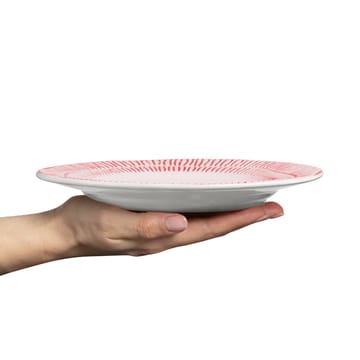 Stripes plate Ø21 cm - Light pink - Mateus