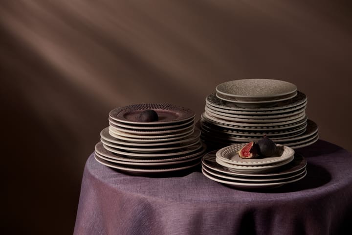 Stripes plate Ø21 cm, Plum Mateus