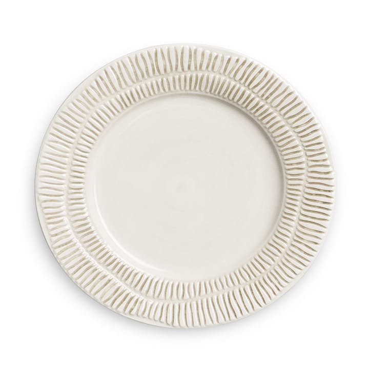 Stripes plate Ø21 cm - Sand - Mateus