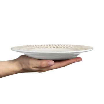 Stripes plate Ø21 cm - Sand - Mateus