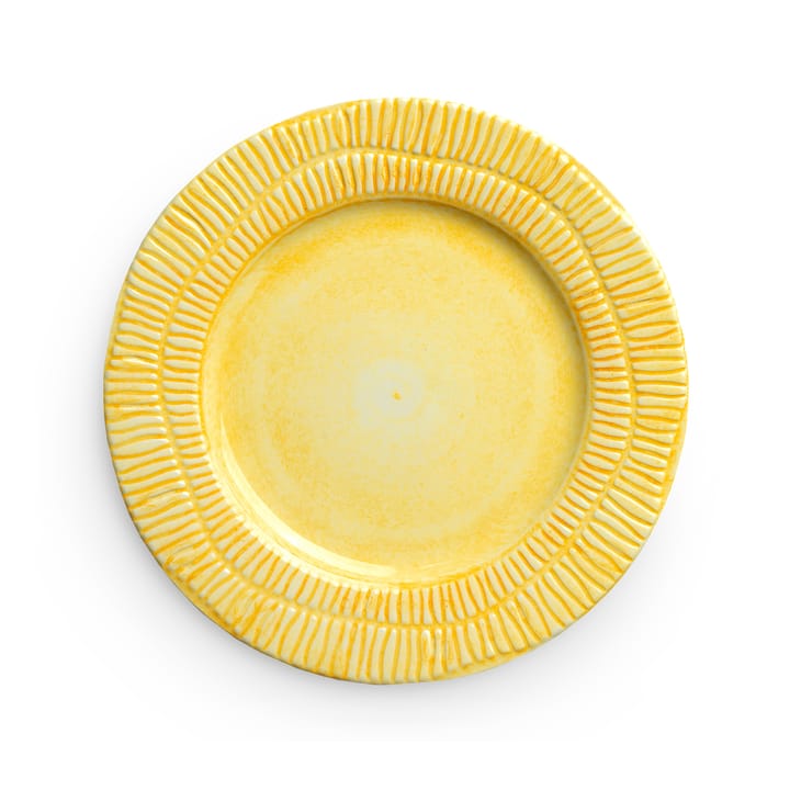 Stripes plate Ø21 cm - Yellow - Mateus