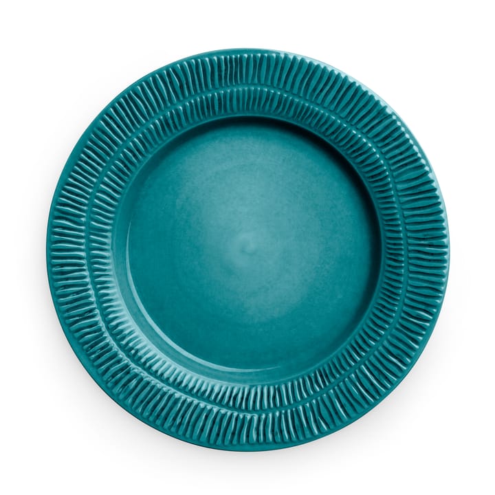 Stripes plate Ø28 cm, ocean Mateus