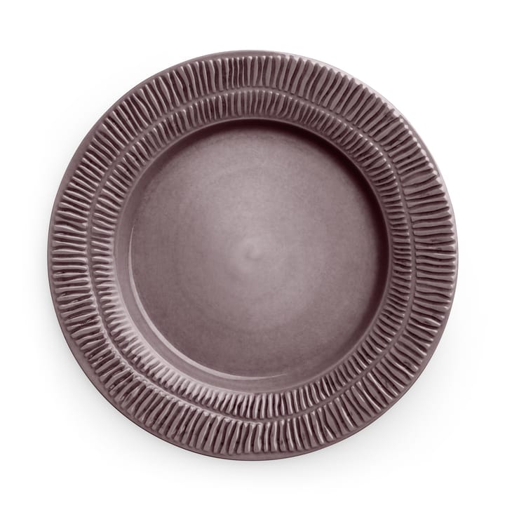 Stripes plate Ø28 cm - plum - Mateus