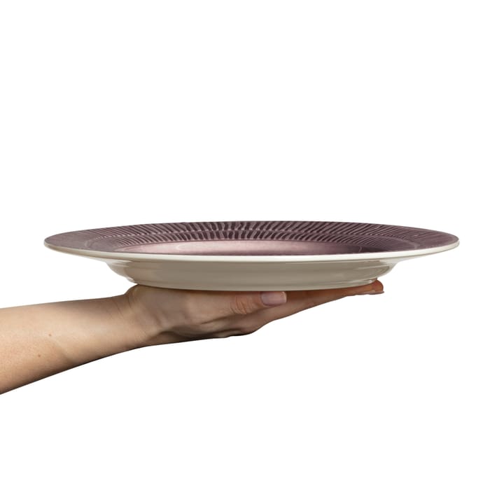 Stripes plate Ø28 cm, plum Mateus