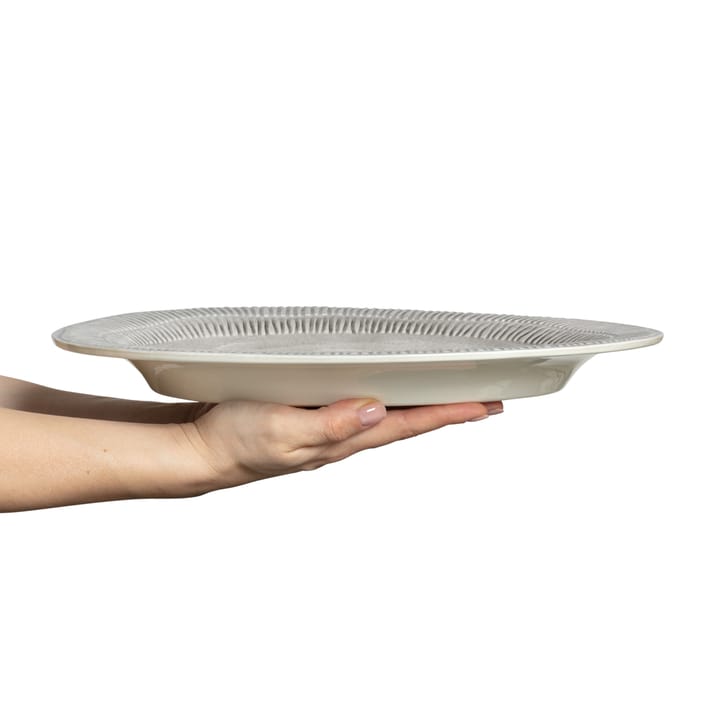 Stripes platter 30x35 cm, grey Mateus