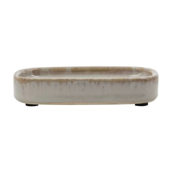 Datura soap dish 8x12 cm, Shellish grey Meraki