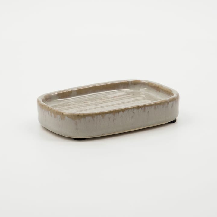 Datura soap dish 8x12 cm, Shellish grey Meraki