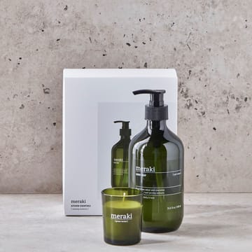 Meraki gift set hand soap and scented candle - Anti-odor green herbal - Meraki