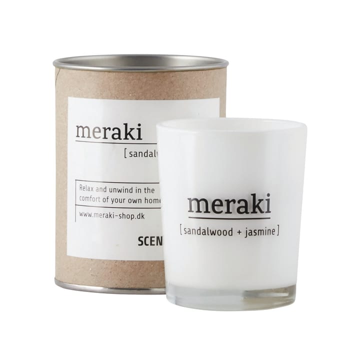 Meraki scented candle 12 hours, Sandalwood-jasmine Meraki