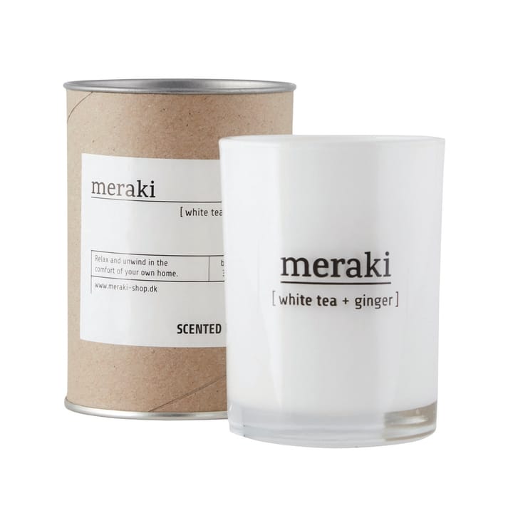 Meraki scented candle 12 hours, White tea-ginger Meraki