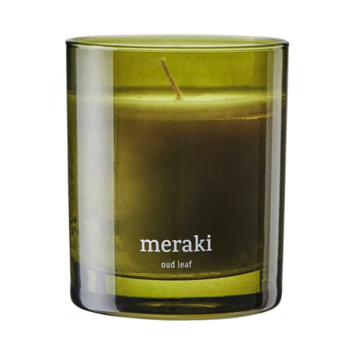 Meraki scented candle, 35 hours - Oud leaf - Meraki