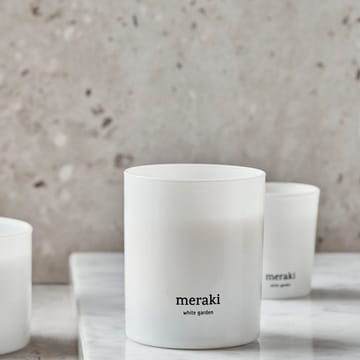 Meraki scented candle, 35 hours - White garden - Meraki