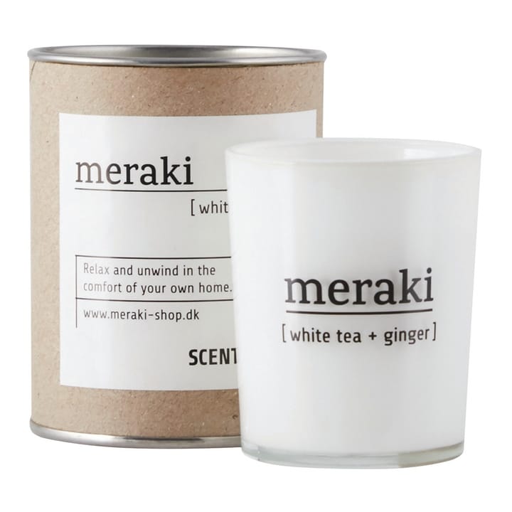 Meraki scented candle 35 hours, White tea-ginger Meraki