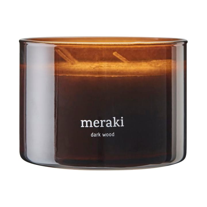 Meraki scented candle, 60 hours - Dark wood - Meraki