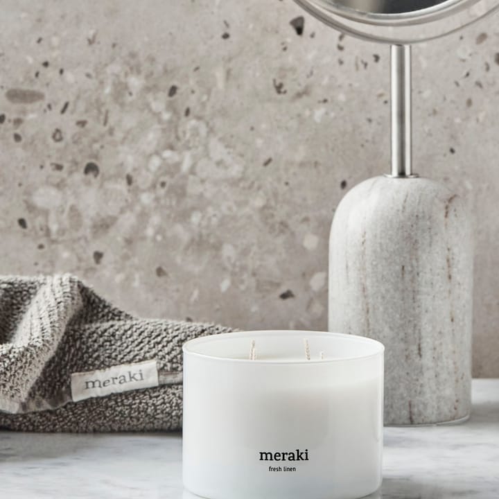 Meraki scented candle, 60 hours, Fresh linen Meraki