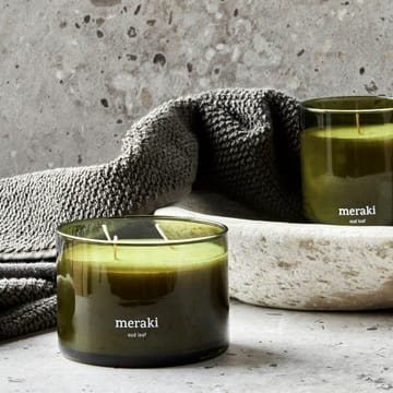 Meraki scented candle, 60 hours - Oud leaf - Meraki