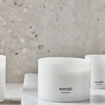 Meraki scented candle, 60 hours - White garden - Meraki