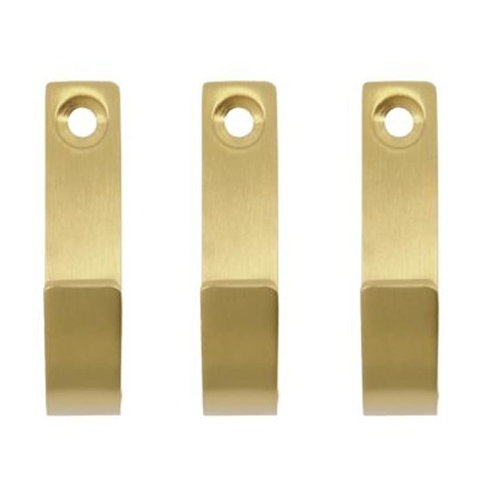 Thapsus hook 3-pack, Brushed brass finish Meraki