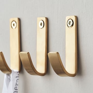 Thapsus hook 3-pack - Brushed brass finish - Meraki