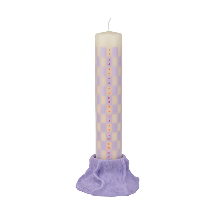 Art Piece lava candle holder Ø12.5 cm, Light lilac Mette Ditmer