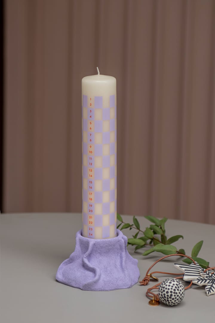 Art Piece lava candle holder Ø12.5 cm, Light lilac Mette Ditmer