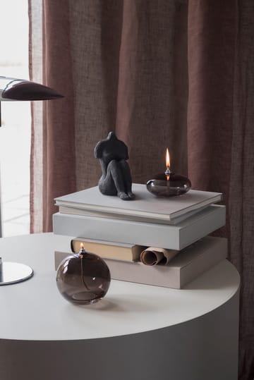 Aura oil lamp small - Smoke grey - Mette Ditmer