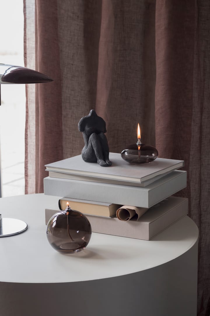 Aura oil lamp small, Smoke grey Mette Ditmer