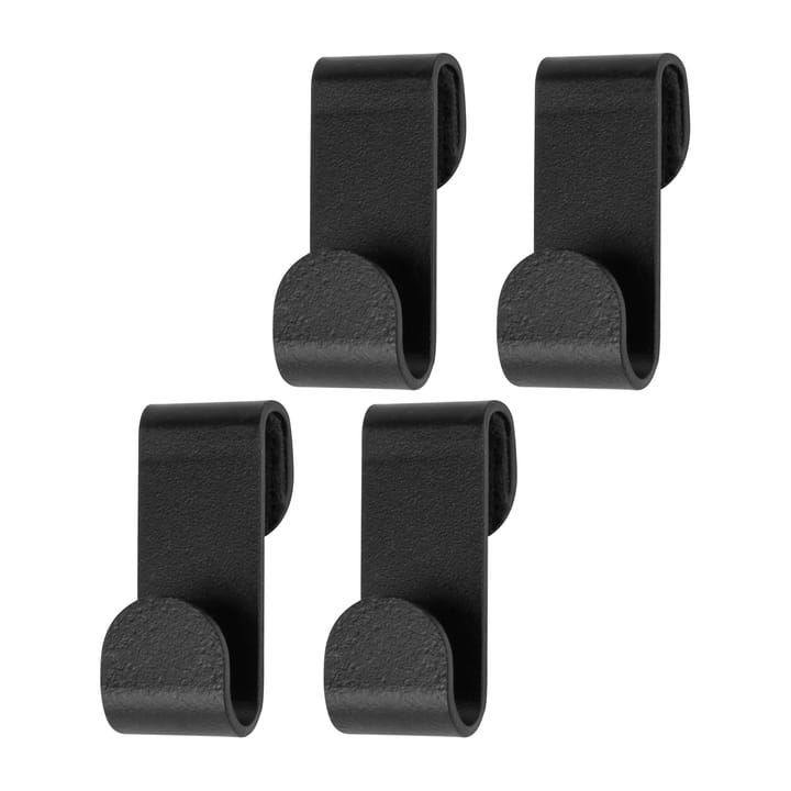 Carry hooks 4-pack, Black Mette Ditmer