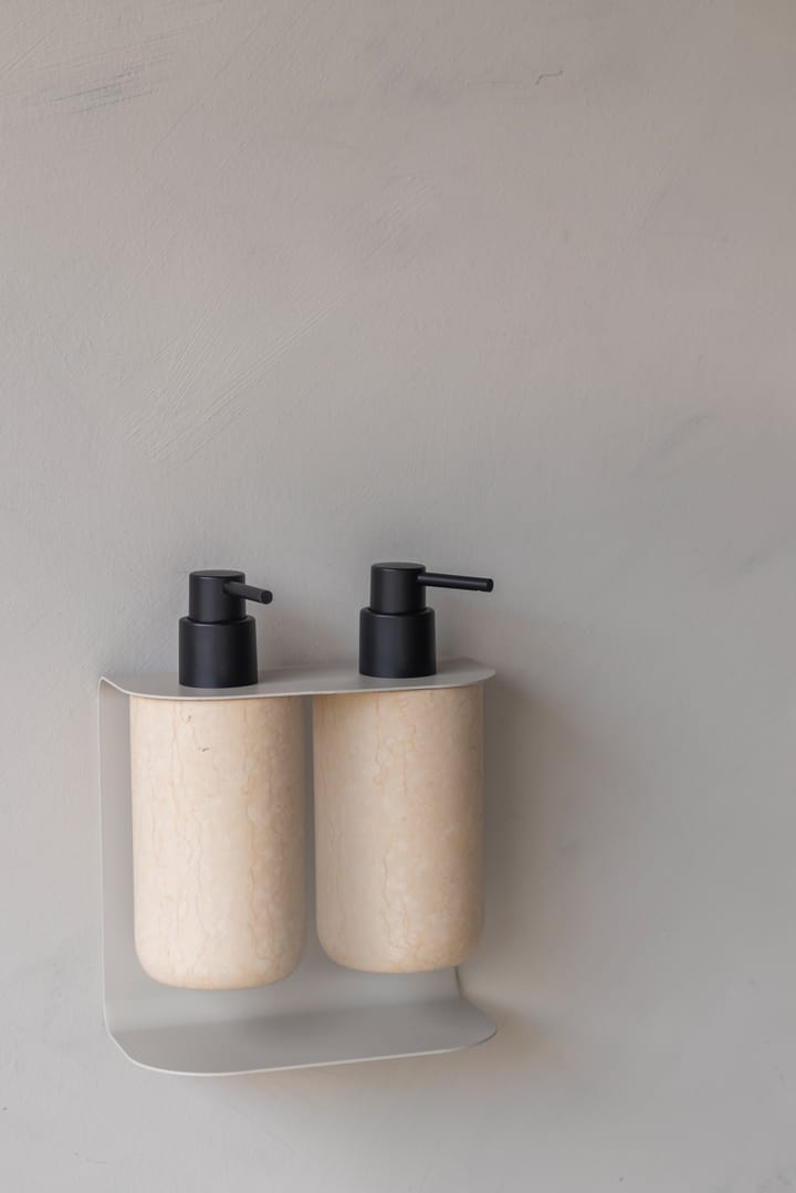 Carry wall-mounted holder double, Sand grey Mette Ditmer