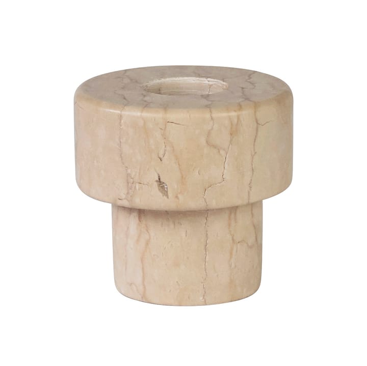 Marble candle holder 5 cm - Sand - Mette Ditmer