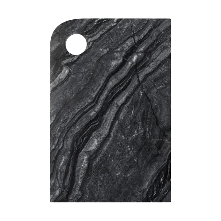 Marble serving tray medium 20x30 cm, Black-grey Mette Ditmer