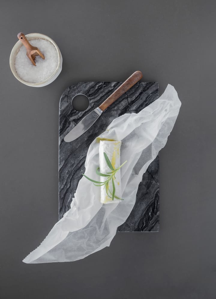 Marble serving tray medium 20x30 cm, Black-grey Mette Ditmer