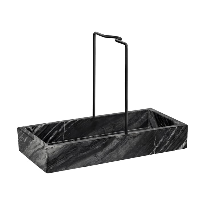 Marble sink organiser 12x23.5 cm - Black-grey - Mette Ditmer