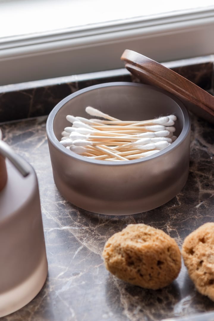 Modest jar with lid Ø10.5 cm, Walnut Mette Ditmer