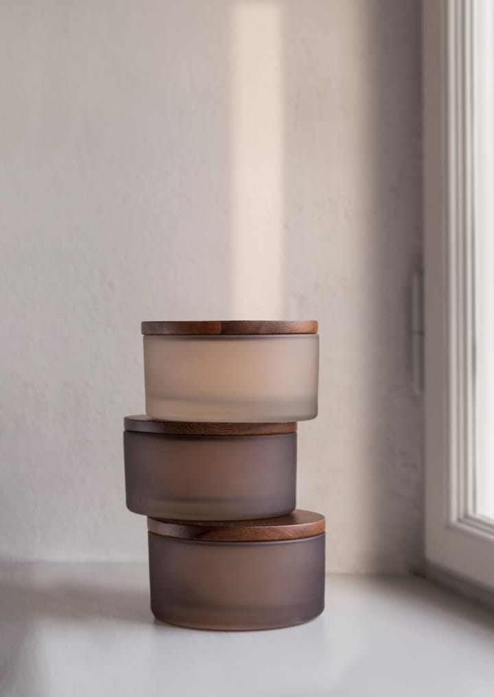 Modest jar with lid Ø10.5 cm, Walnut Mette Ditmer