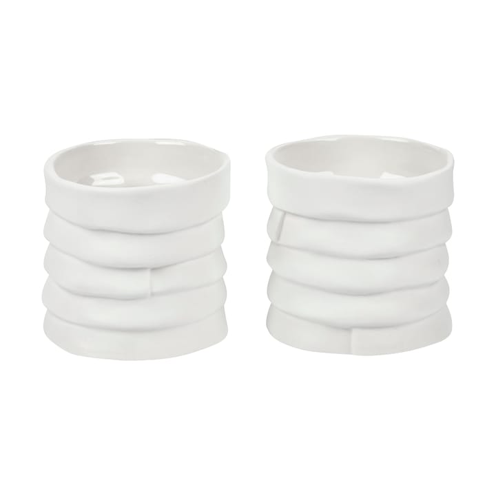 Ribbon lantern Ø7 cm 2-pack - Off-white - Mette Ditmer