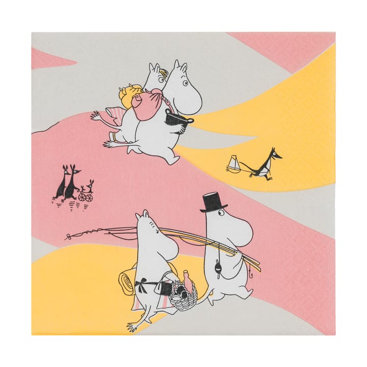 Family time paper napkin 33x33 cm 20-pack, Multi Moomin Arabia