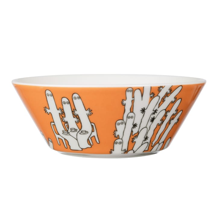 Hattifattener moomin bowl, orange Moomin Arabia