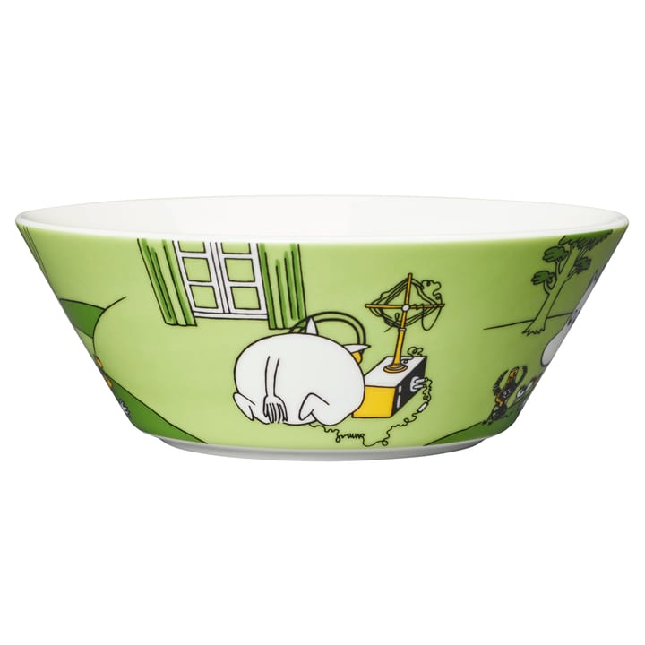 Moomintroll Moomin bowl, Grass green Moomin Arabia