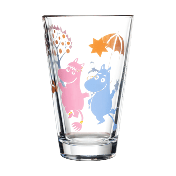 Party Moomin glass 30 cl 2-pack - Clear - Moomin Arabia