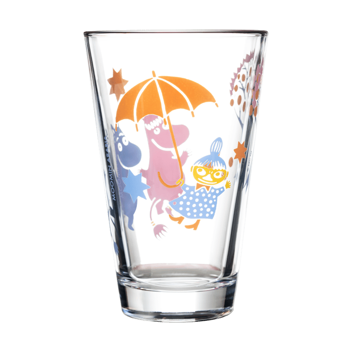 Party Moomin glass 30 cl 2-pack, Clear Moomin Arabia