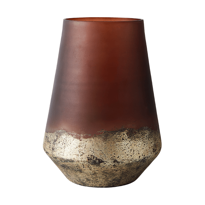 Lana vase Ø18x26 cm, Brown-gold MUUBS