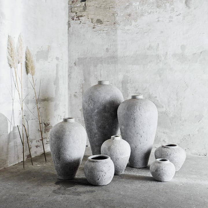 Luna pot 60x35cm, Gray-terracotta MUUBS