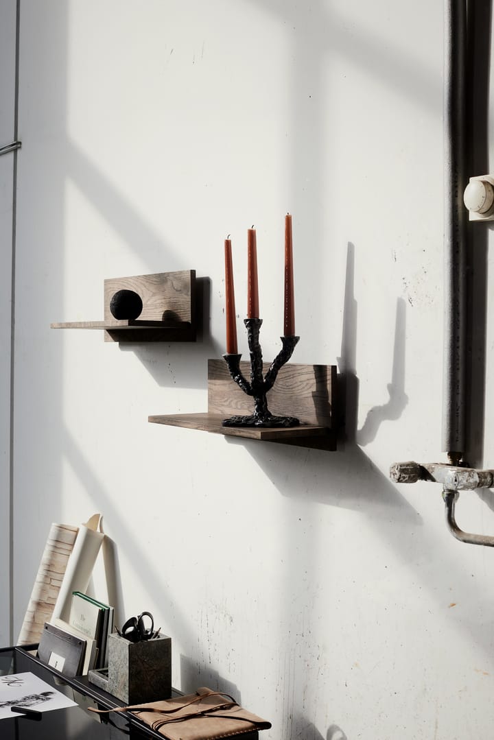 Tokyo wall shelf 50 cm, Dark oiled oak MUUBS