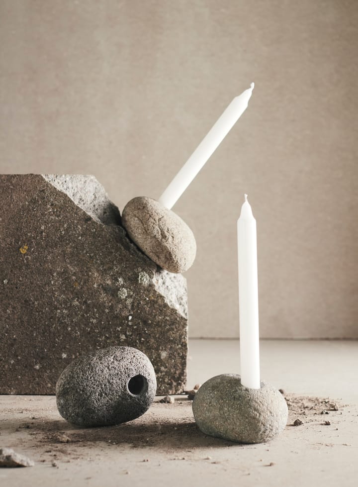 Valley candle sticks 6 cm, Natural stone MUUBS