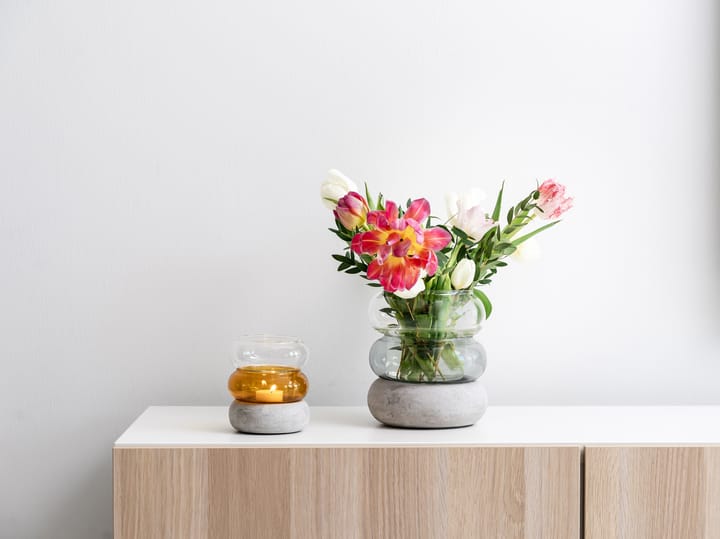 Bagel vase/lantern 12 cm, Amber Muurla