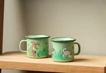 Boys enamel mug 25 cl - Green - Muurla