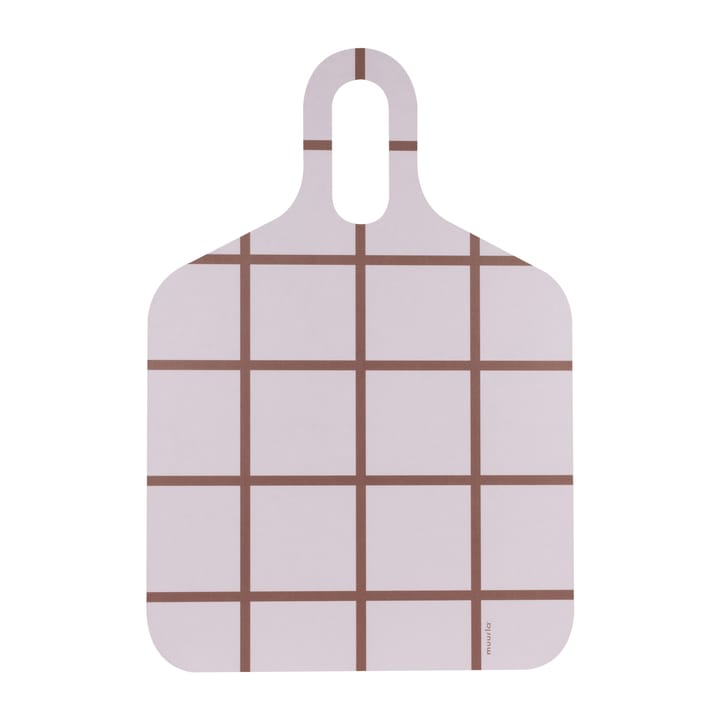 Checks & Stripes tray 30x44 cm, Brown-beige Muurla